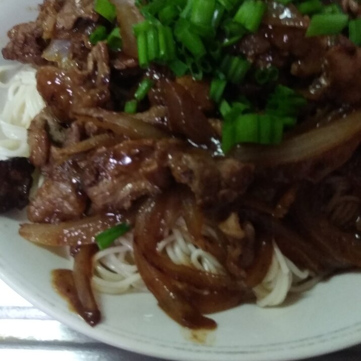 牛焼き肉温そうめん